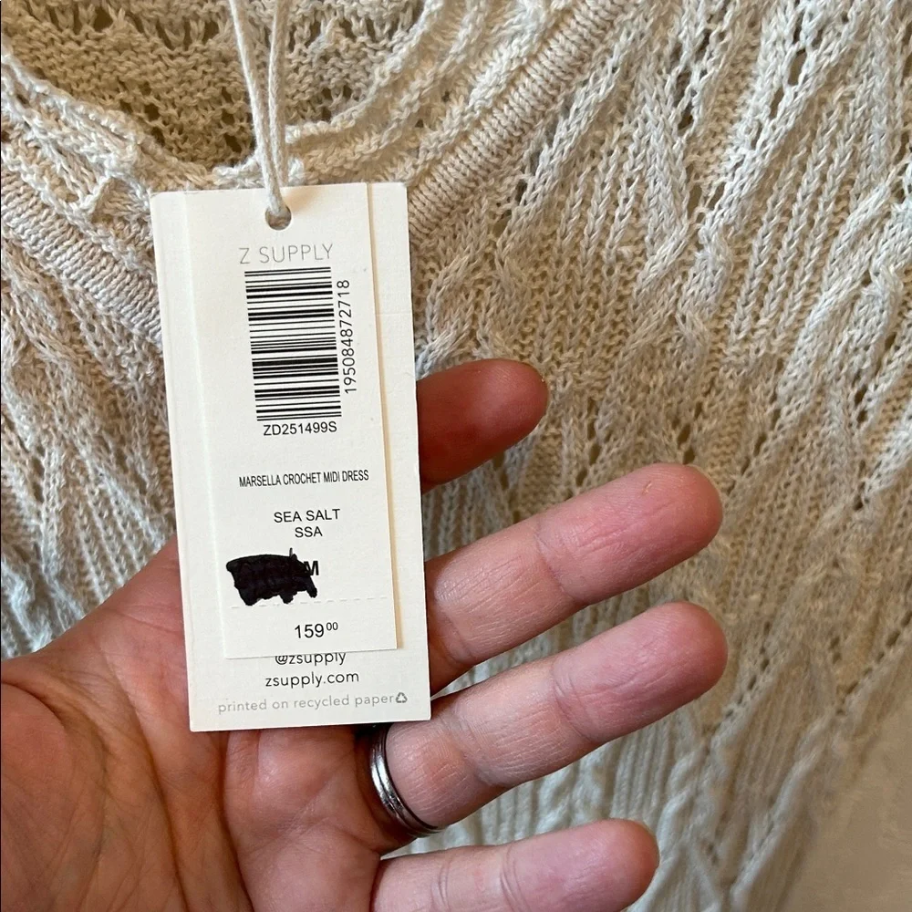 Z Supply MARSELLA CROCHET MIDI DRESS - Picture 9 of 9